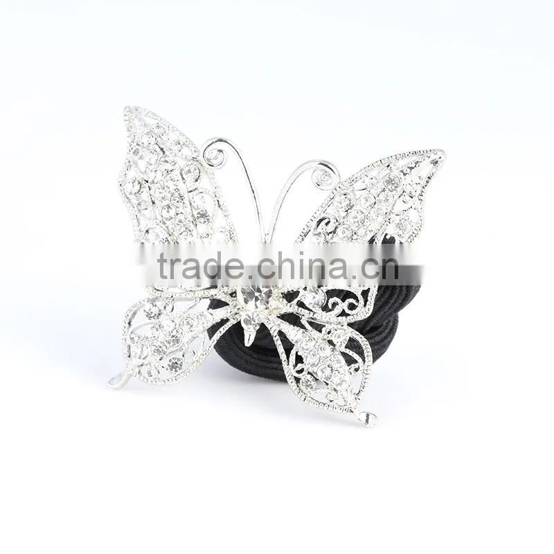 Rhinestone crystal Elastic hair scrunchie ,distributors hair accessories
