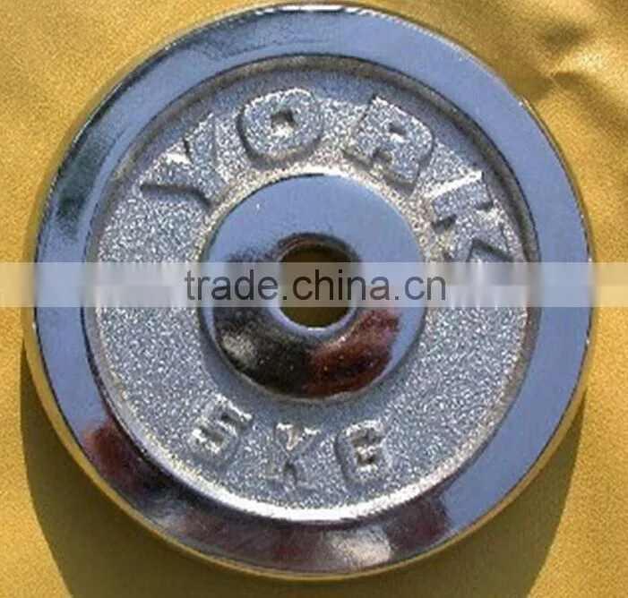 2.5kg 5kg 10kg white word electroplating dumbbell plate