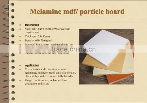 MDF/Plain or melmaine MDF/Slotwall/HDF/Wood venner MDF