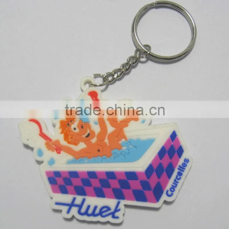 3d rubber pvc keychain
