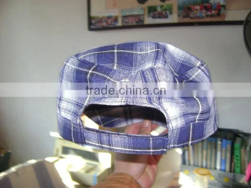 tartan plaids golf cap with printed logo