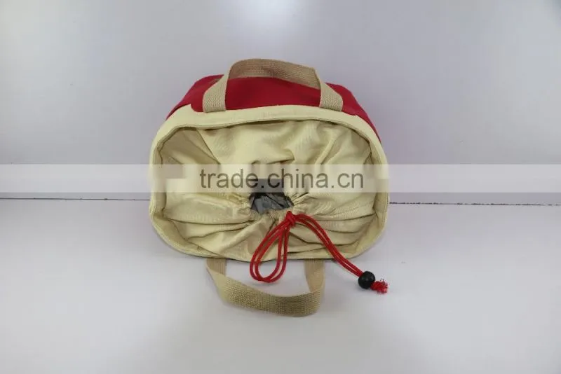 2016 new design cooler bag cotton lunch bag fashion drawstring cooler bag
