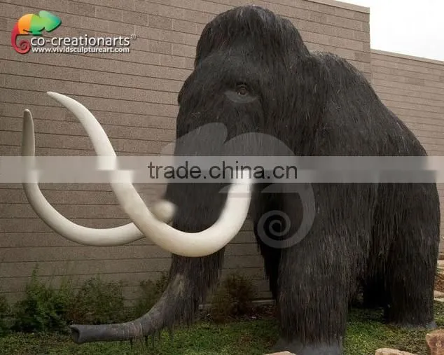 Theme Park Animatronic Animal For Sale , Model Life Size Simulation Mammoth