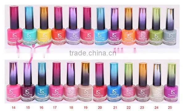 Changeable lady nail polish/nail lacquer with 72 colors