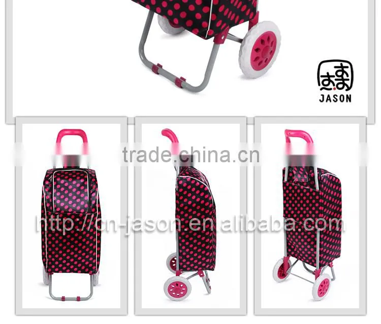 Pooyo satin shopping trolley cooler bag A2F-01
