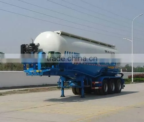 28-60CBM Bulk Powder Tanker Trailer Bulk Cement Tankers For Sale