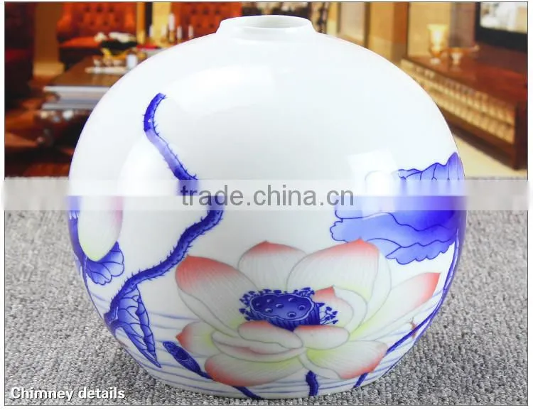 Jingdezhen ceramic celling decoration lighting led ball light