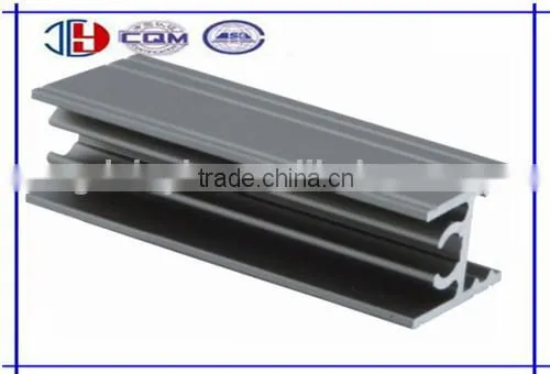 Lower horizontal aluminum extruded profile for wardrobe