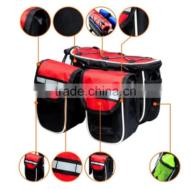 Popular Selling Polyester Rainproof Red Travel Bicycle Tube Bag