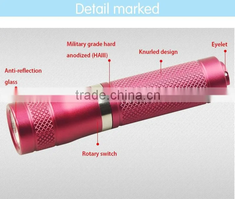 LuckySun Cool Blinking Gifts 200m long range 10440 AAA battery led Torch Lights mini flashlight