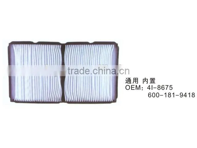 best quality 600-181-9418 4I-8675 20Y-979-626 cabin filter for PC210-7 E320C excavator parts
