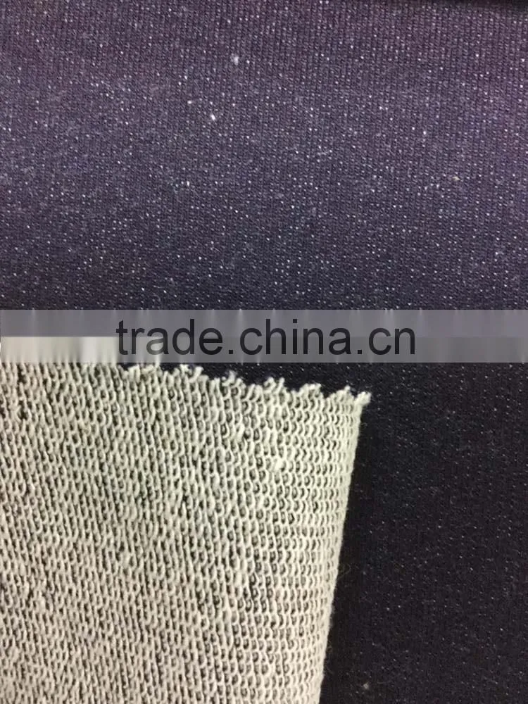 blue knitted denim fabrics stocklot wholesale PC21-D15111502