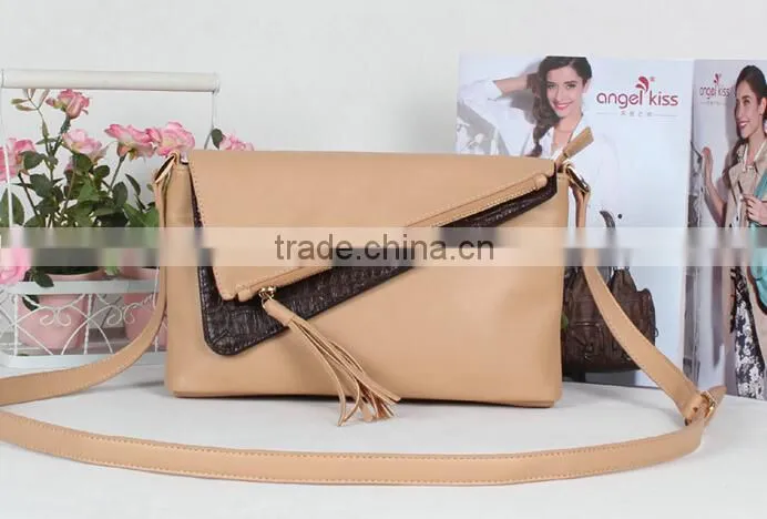 Latest design lady PU leather sling bag shoulder bag
