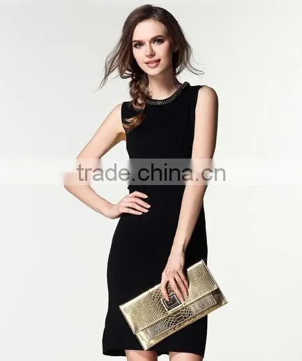 2016 Fashion Ladies Western Long Dress With Knitted Style