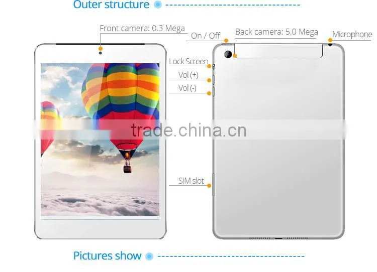 Android 4.2 and 7.85 inch IPS 11024*768 all china tablet driver