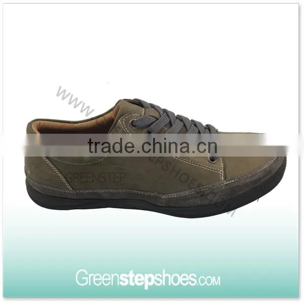Men Genuine Leather Moccasin Loafer Shoe Brown