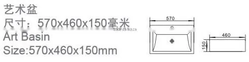 wc ceramic basin bathroom sanitary ware wash basin ceramic white square shape art basin single hole basinYB005