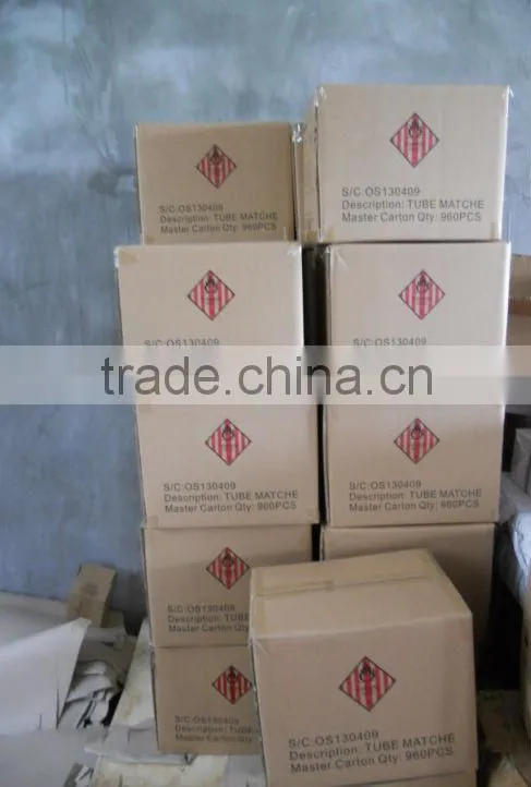 hotel match in short tube ,safety wooden match