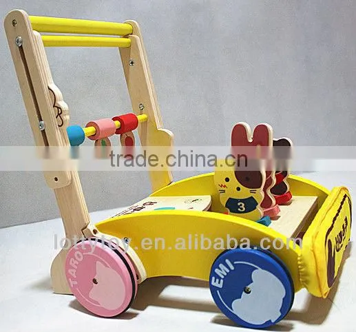 wooden pushcart toy