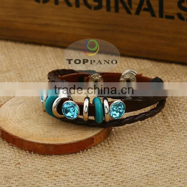 new arrival friendship leather bracelet fashion braid genuine leather bracelet jewelry