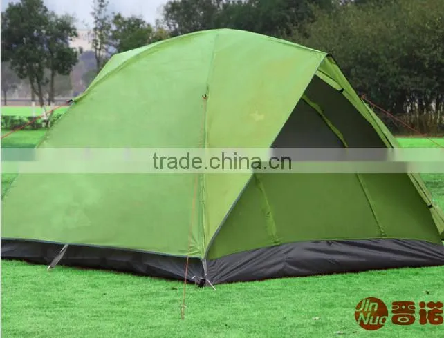 3 person Double door fiberglass pole camping/travelling tent