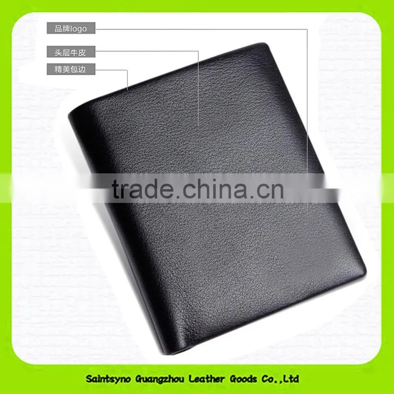15672A Wholesale fashion young man wallet in PU leather