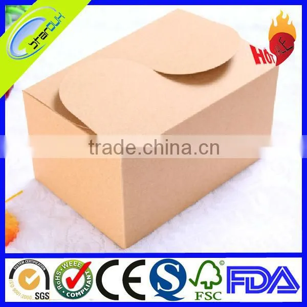 cardboard food packaging boxes with window and divider