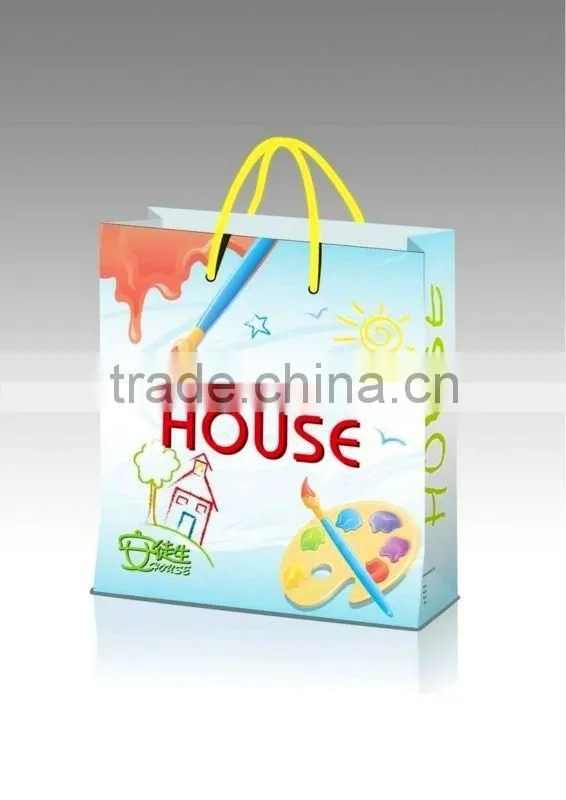 2013 High Quality Paper Gift Bag with ribbon
