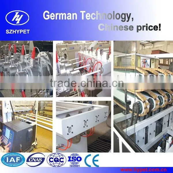 with HYGF315 conical twin extruder production line Large160-315mm PVC water supply pipe