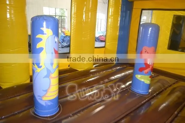 Whosale Inflatable Toys For Kids Inflatable Dinosaur Bouncy Castle Combo
