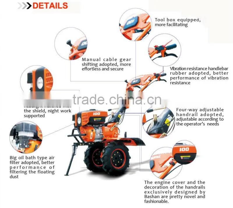 New Model 6.5HP Diesel Power Tiller SH100B