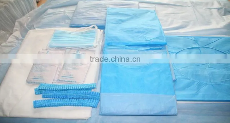 disposable/single-use standard sterile medical surgical set