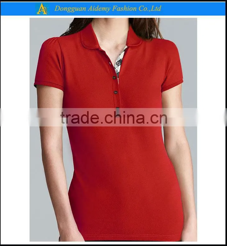 cotton polo cotton blend women blank tshirt polo