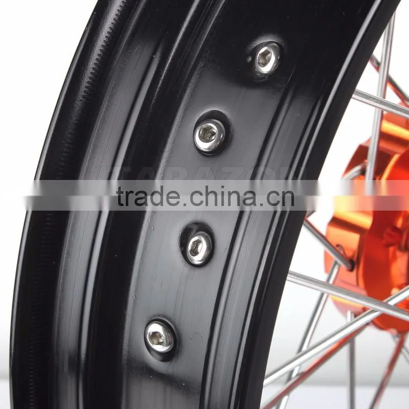 17 Inch Forge Motorcycle Spoke Wheel sets for KTM Supermoto