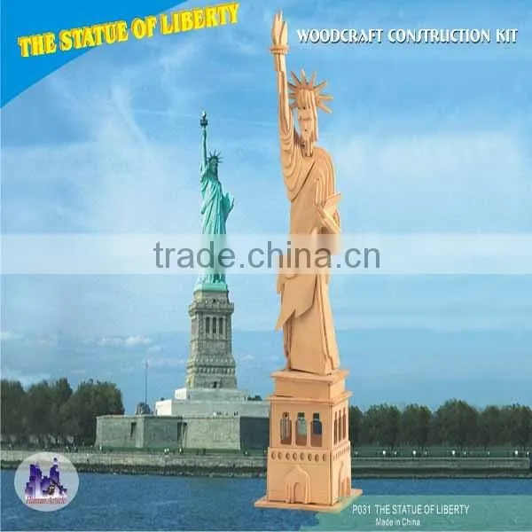 DIY - Wooden The Statue Of Liberty Puzzle With Paint