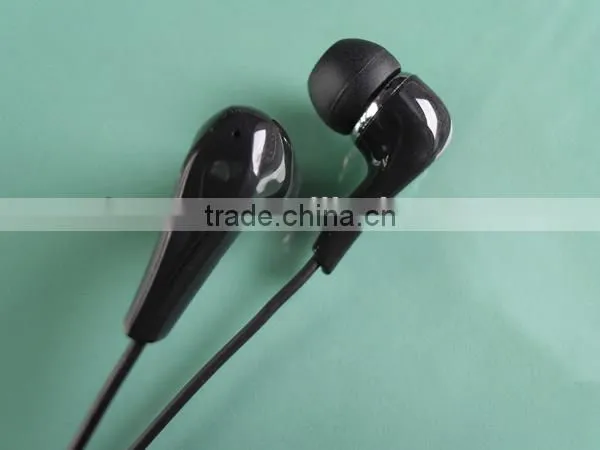 wholesale High quality in-ear mobile phone black earphones