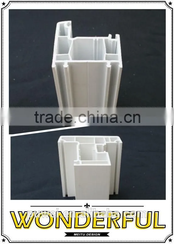 60 High grade upvc profiles of Outward openable casement doors , plastic pvc profiles