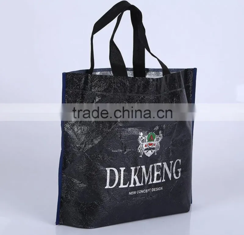 Eye-catching glossy laminated tote bag wholesale
