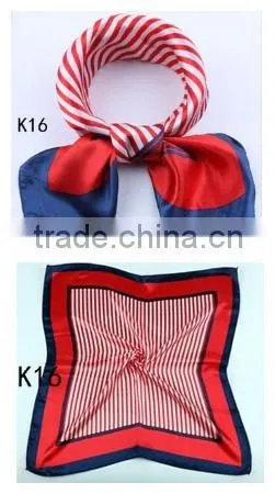 2016 new women fashion polyester square scarf