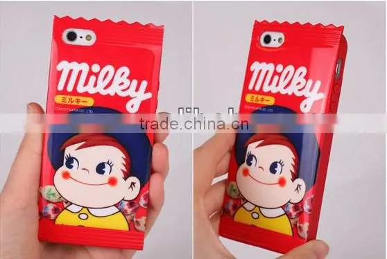 Bandai Fujiya Peko Milky for iphone 5 Decore Wear Case Milky Girl Unopened 1p