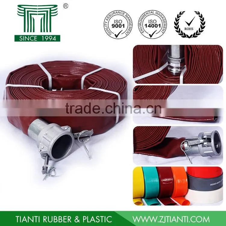 2 Inch New Water Discharge Hose Heavy Duty Agriculture Irrigation PVC Layflat Hose