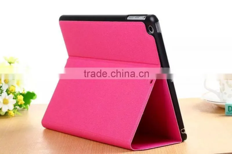 cheap full body pu leather case for iPad 5 case with sleep function and holder