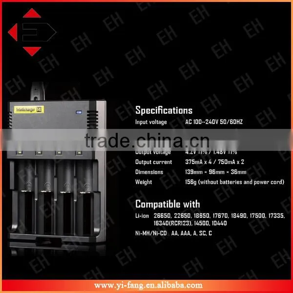 on Wholesale Nitecore i4 Intelligent Charger AA AAA 18650 16340 14500