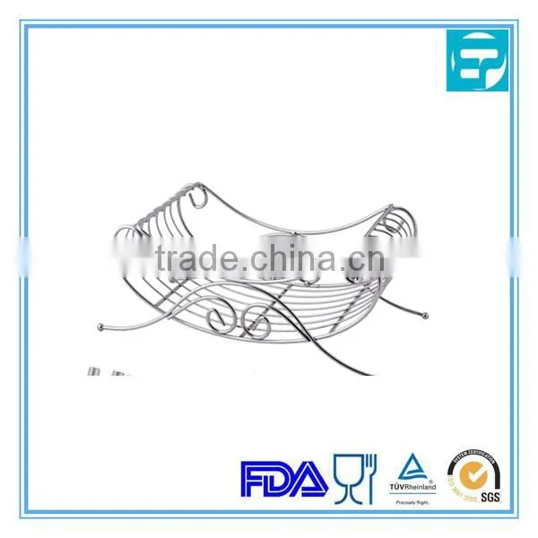 stainless steel fruit basket with foot