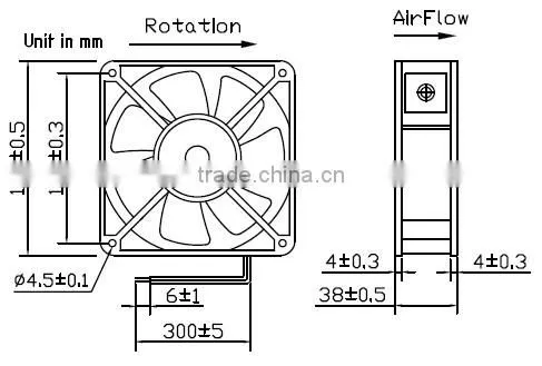 12038 120mm 220 volt ac fan