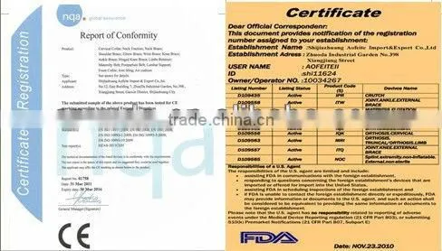CE/FDA (AFT-H002)neoprene shoulder support