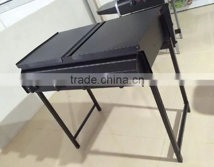 Black painting foldable leg new gas type butane bbq gas grill