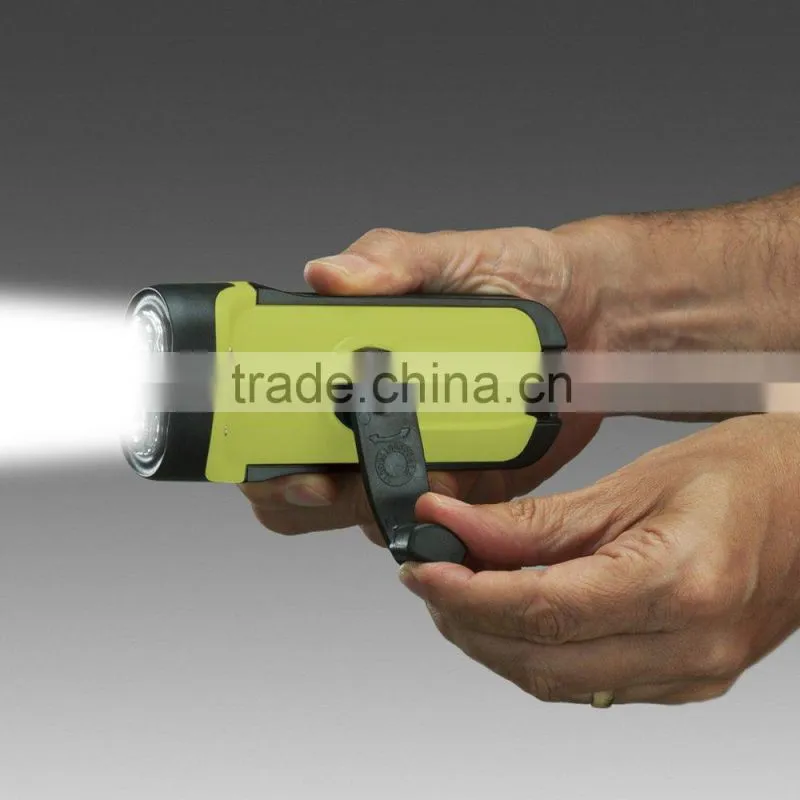 mini solar & dynamo flashlight keychain
