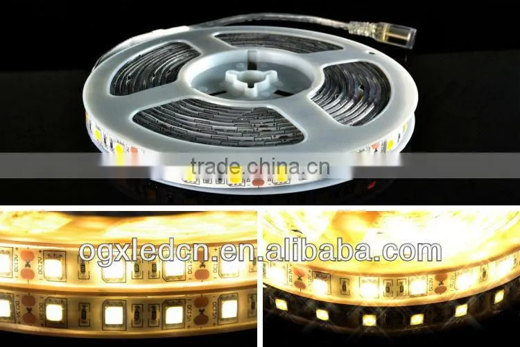 2900-3500k 5050 IP65 60LEDs/m DC12V Waterproof IP65 Flexible LED Tape Light