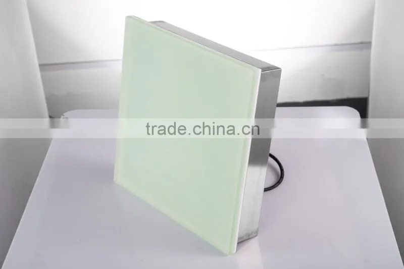 Outdoor landscape lamp flat glass brick 304Stainless Stell Ip67 RGB color changing led brick lights